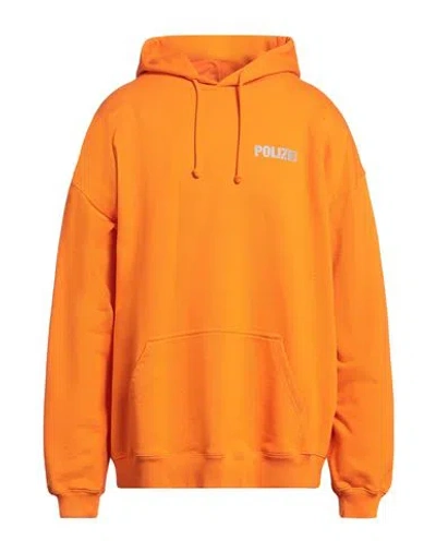 Vetements Man Sweatshirt Orange Size Xl Cotton, Polyester