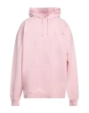 Vetements Man Sweatshirt Pink Size L Cotton, Elastane