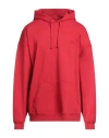 Vetements Man Sweatshirt Red Size Xl Cotton, Elastane