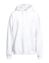 Vetements Man Sweatshirt White Size S Cotton, Elastane