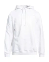 Vetements Man Sweatshirt White Size M Cotton, Elastane, Polyester In White