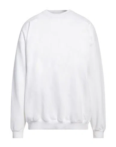 Vetements Man Sweatshirt White Size Xl Cotton, Elastane