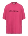 Vetements Man T-shirt Magenta Size L Cotton In Magenta