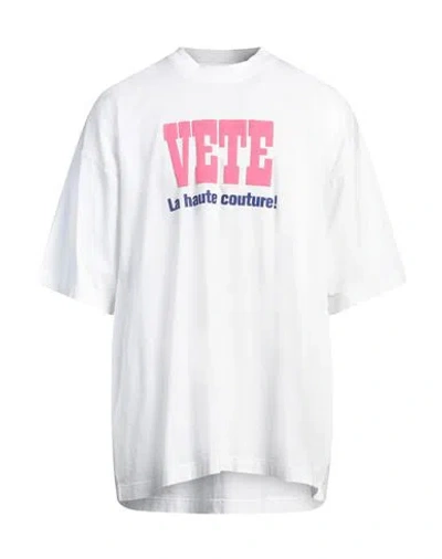 Vetements Man T-shirt White Size L Cotton