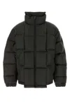 Vetements Men Dark Brown Polyester Down Jacket In Brown