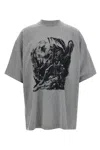 Vetements Goth T-shirt Gray In Gray