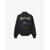 Vetements Mens Black Pandaemonaeon Relaxed-fit Cotton-jersey Hoodie In Black