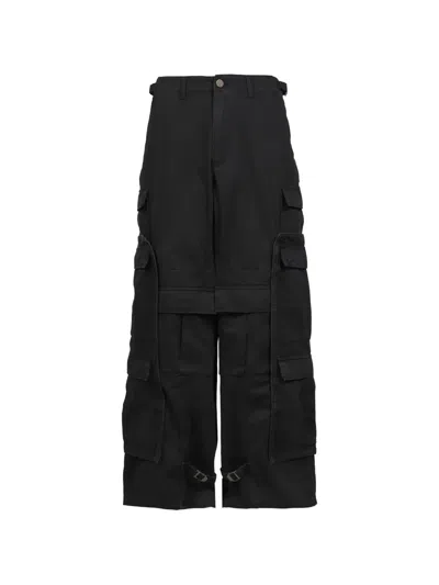 Vetements Merged Cargo Pants In Blue