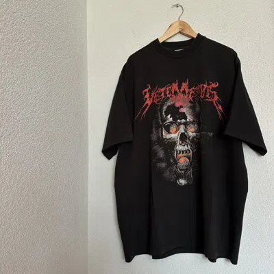 Pre-owned Vetements Metal Skull Tee In Black