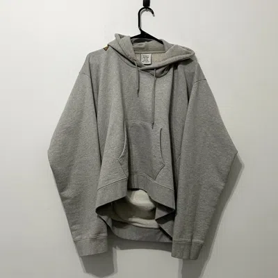 Pre-owned Vetements Misplaced Logo Hoodie In Gray