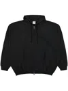Vetements Monogram-print Hoodie In Black