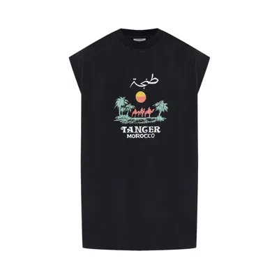 Pre-owned Vetements Morocco Tourist Sleeveless T-shirt 'black' | Men's Size Xl