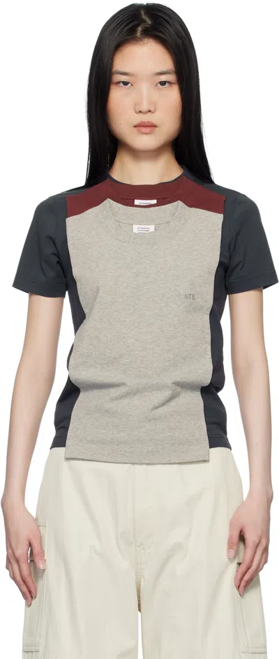 VETEMENTS MULTICOLOR LAYERED FITTED T-SHIRT