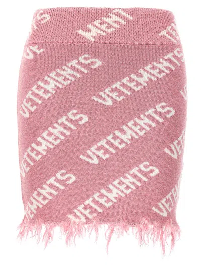 Vetements Multicolor Viscose Long Women's Skirt