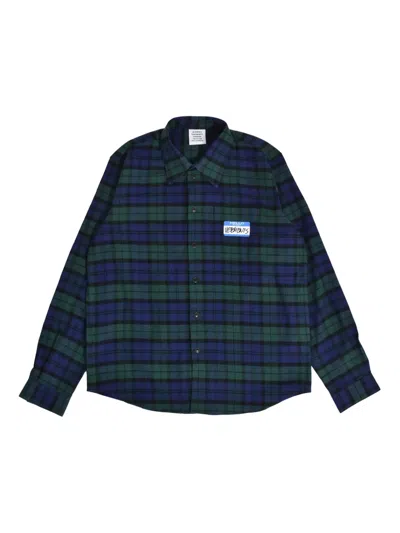 Vetements Kids' My Name Is Shirt In Blue