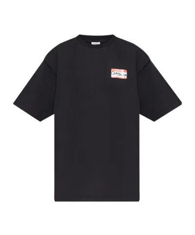 Vetements Short Sleeve T-shirt In Black