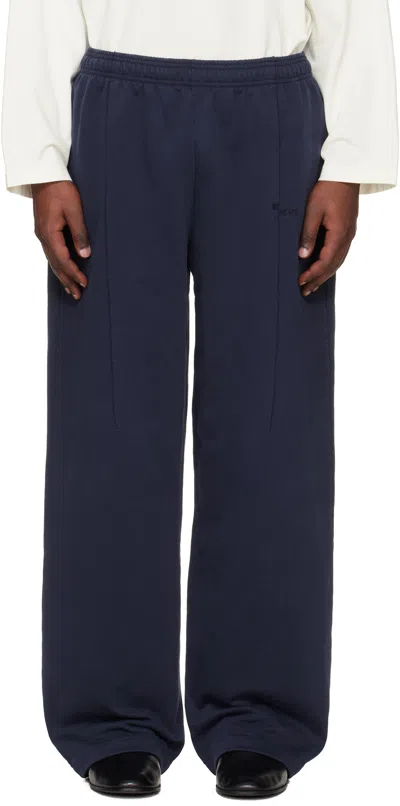 Vetements Navy Cut Sweatpants In Black