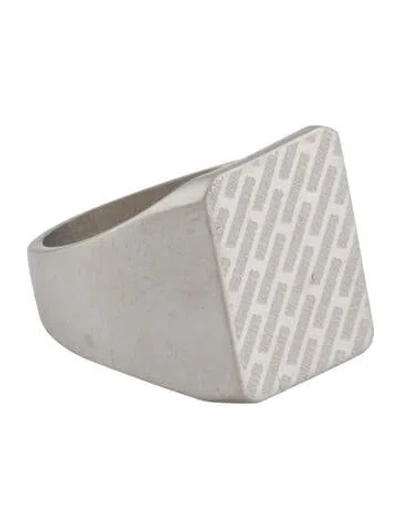 Pre-owned Vetements New Logo Signet Ring In Multi