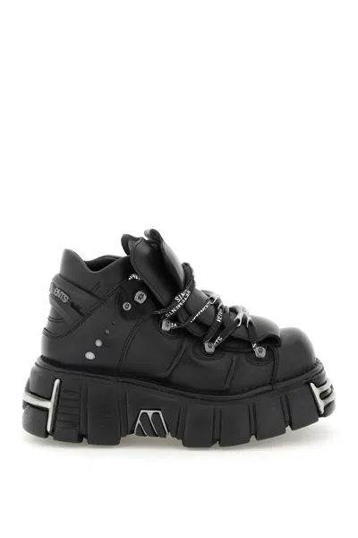 Vetements X New Rock Platform Sneakers In Black ModeSens