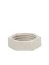 Vetements Nut Brass Ring In Silver