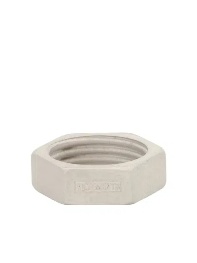 VETEMENTS NUT BRASS RING