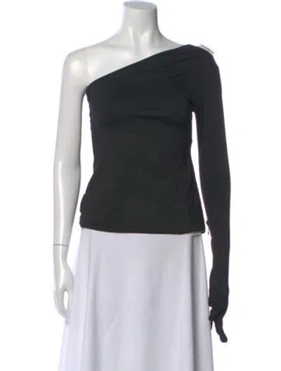 Pre-owned Vetements Nylon One-shoulder Top In Black