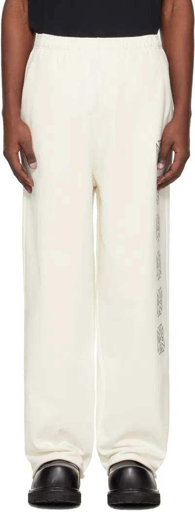 Vetements Off-white Biker Cross Stripe Sweatpants