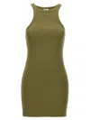 Vetements "speedy Tank Top" Robe In Olive