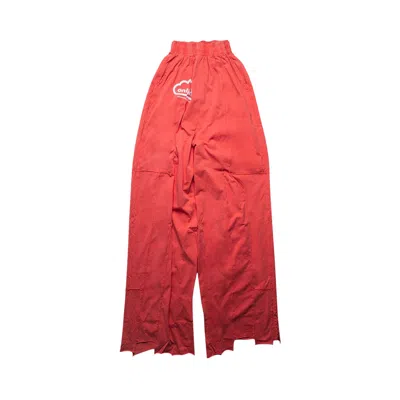Pre-owned Vetements Online Cut Up Sweatpants 'washed Red' | Men's Size Xs