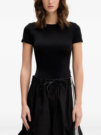 Vetements Open-back Bow-detail T-shirt In Black