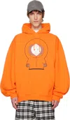 Vetements Orange Kenny Oversized Hoodie In Orange