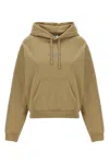 Vetements Oval Logo Hoodie Drawstring Hood In Brown