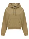 Vetements Oval Logo Hoodie Drawstring Hood In Beige
