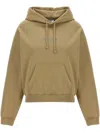 Vetements Oval Logo Hoodie Drawstring Hood In Brown