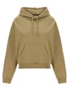 Vetements Oval Logo Hoodie Drawstring Hood In Brown