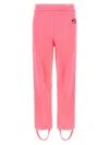 Vetements Oval Logo Fitted Sweatpants With Removable Straps In Pink