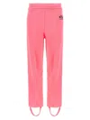 Vetements Oval Logo Fitted Sweatpants With Removable Straps In Pink