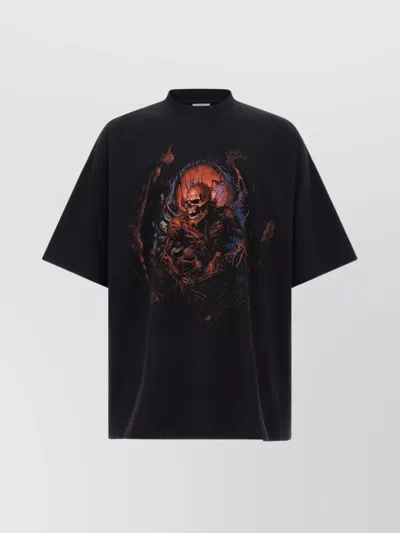 Vetements 'oversize Crew Neck Graphic Print Tee'