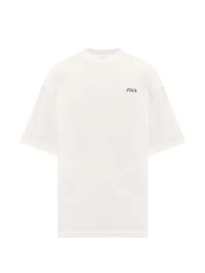 Vetements Oversize Graphic-print T-shirt In Neutral