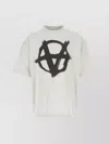 VETEMENTS OVERSIZE T-SHIRT WITH DOUBLE ANARCHY PRINT