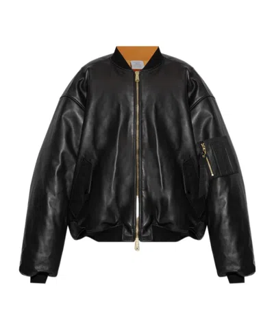 VETEMENTS VETEMENTS OVERSIZED LEATHER JACKET