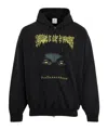 Vetements Mens Black Pandaemonaeon Relaxed-fit Cotton-jersey Hoodie In Black