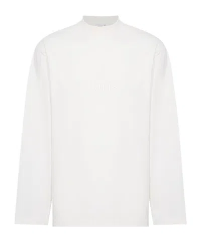 Vetements Paris Embroidered Long-sleeve T-shirt In White