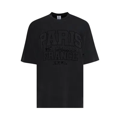 Pre-owned Vetements Paris Xxxlt-shirt 'washed Black' | Men's Size S