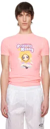 Vetements Pink 'princess Kenny' Fitted T-shirt In Hot Pink
