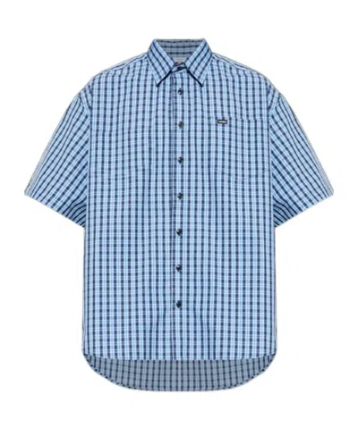 Vetements Plaid Shirt In Blue