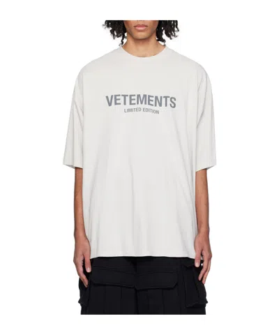 Vetements Plain Jersey Short-sleeved T-shirt In White
