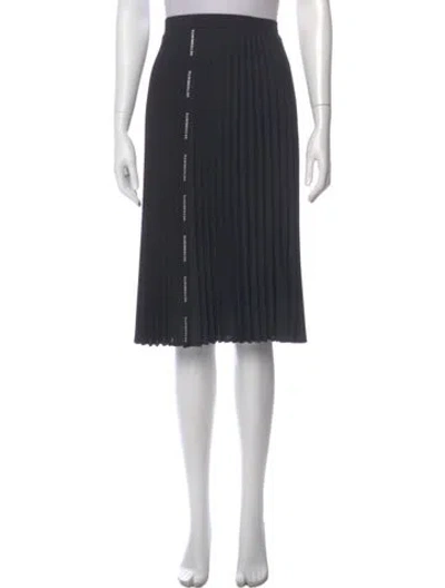 Pre-owned Vetements Pleated Accents Knee-length Skirt In Grey