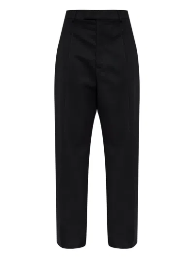 Vetements Pleated Wide-leg Trousers In Black