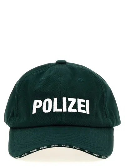 Vetements 'polizei' Cap In Green